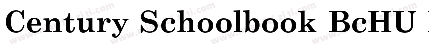 Century Schoolbook BcHU Bold Conden字体转换